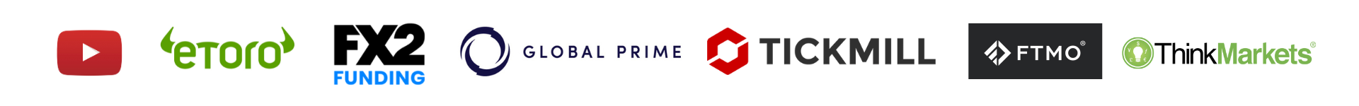Featured logos: Forex Peace Army, Tickmill, DailyForex, YouTube, FXStreet